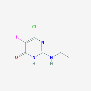 6-Chloro-2-(ethylamino)-5-iodopyrimidin-4(3H)-one