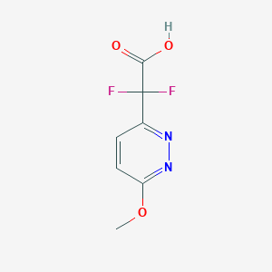 2,2-Difluoro-2-(6-methoxypyridazin-3-yl)acetic acid