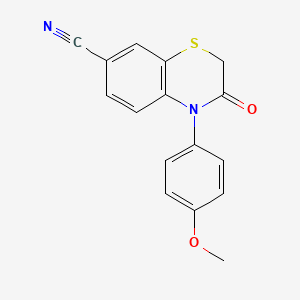 4-(4-Methoxyphenyl)-3-oxo-3,4-dihydro-2H-benzo[B][1,4]thiazine-7-carbonitrile