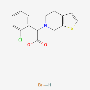 methyl 2-(2-chlorophenyl)-2-(4,5-dihydrothieno[2,3-c]pyridin-6(7H)-yl)acetate hydrobromide