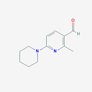 2-Methyl-6-(piperidin-1-yl)nicotinaldehyde