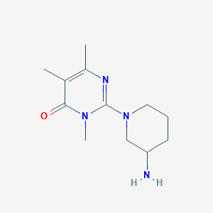 2-(3-Aminopiperidin-1-yl)-3,5,6-trimethylpyrimidin-4(3H)-one