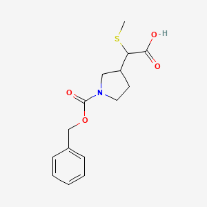 2-(1-((Benzyloxy)carbonyl)pyrrolidin-3-yl)-2-(methylthio)acetic acid