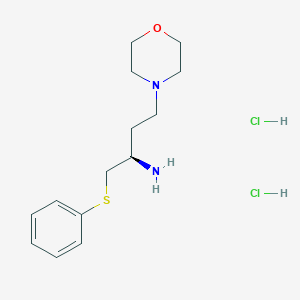 (R)-4-Morpholino-1-(phenylthio)butan-2-amine dihydrochloride