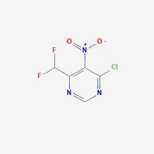 4-Chloro-6-(difluoromethyl)-5-nitropyrimidine