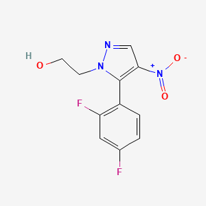 2-(5-(2,4-Difluorophenyl)-4-nitro-1H-pyrazol-1-yl)ethanol