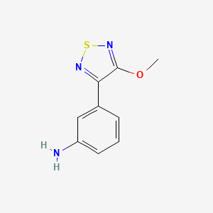 3-(4-Methoxy-1,2,5-thiadiazol-3-yl)aniline