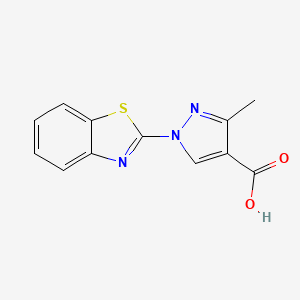 1-(Benzo[d]thiazol-2-yl)-3-methyl-1H-pyrazole-4-carboxylicacid