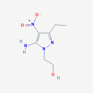 2-(5-Amino-3-ethyl-4-nitro-1H-pyrazol-1-yl)ethanol