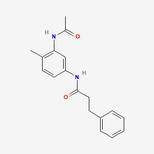 N-[3-(acetylamino)-4-methylphenyl]-3-phenylpropanamide