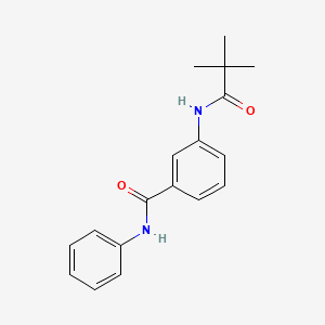 molecular formula C18H20N2O2 B1179592 3-[(2,2-dimethylpropanoyl)amino]-N-phenylbenzamide 