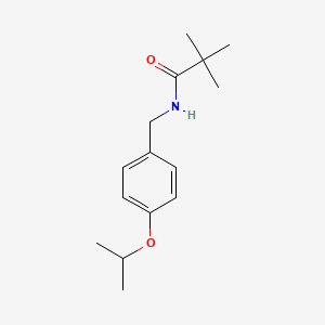 molecular formula C15H23NO2 B1179593 N-(4-isopropoxybenzyl)-2,2-dimethylpropanamide 