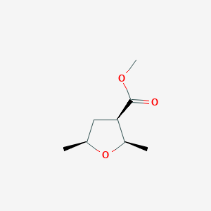molecular formula C8H14O3 B1179595 2alpha,5alpha-Dimethyltetrahydrofuran-3alpha-carboxylic acid methyl ester CAS No. 198959-68-1