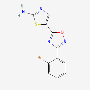 5-(3-(2-Bromophenyl)-1,2,4-oxadiazol-5-yl)thiazol-2-amine