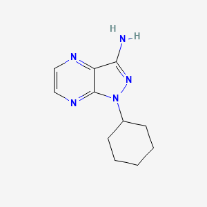 1-Cyclohexyl-1H-pyrazolo[3,4-b]pyrazin-3-amine