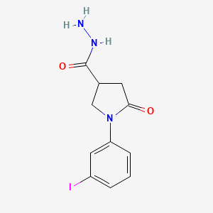 1-(3-Iodophenyl)-5-oxopyrrolidine-3-carbohydrazide