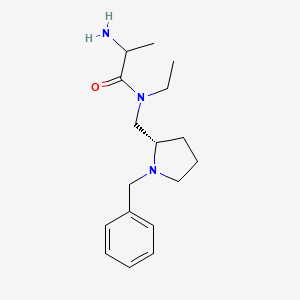 2-amino-N-[[(2S)-1-benzylpyrrolidin-2-yl]methyl]-N-ethylpropanamide