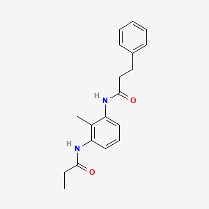 N-[2-methyl-3-(propionylamino)phenyl]-3-phenylpropanamide