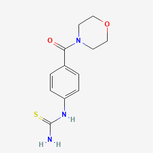 1-(4-(Morpholine-4-carbonyl)phenyl)thiourea