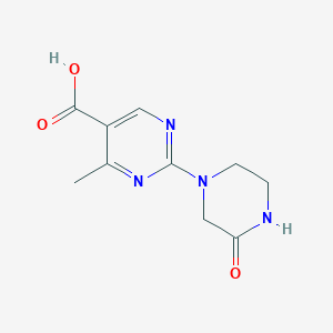 4-Methyl-2-(3-oxopiperazin-1-yl)pyrimidine-5-carboxylic acid