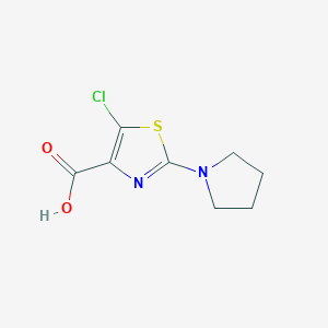 5-Chloro-2-(pyrrolidin-1-yl)thiazole-4-carboxylic acid