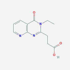 3-(3-Ethyl-4-oxo-3,4-dihydropyrido[2,3-d]pyrimidin-2-yl)propanoic acid