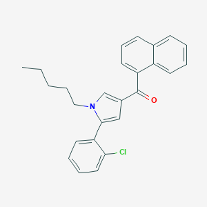 molecular formula C26H24ClNO B117963 [5-(2-氯苯基)-1-戊基吡咯-3-基]-萘-1-基甲苯酮 CAS No. 914458-27-8