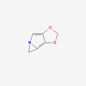 molecular formula C6H5NO2 B1179645 2H,4H-Azireno[1,2-a][1,3]dioxolo[4,5-c]pyrrole CAS No. 128389-83-3