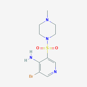 3-Bromo-5-((4-methylpiperazin-1-yl)sulfonyl)pyridin-4-amine