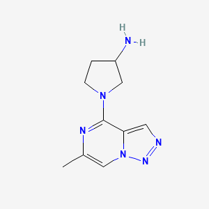 1-(6-Methyl-[1,2,3]triazolo[1,5-a]pyrazin-4-yl)pyrrolidin-3-amine