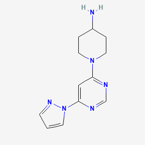 1-(6-(1H-Pyrazol-1-yl)pyrimidin-4-yl)piperidin-4-amine