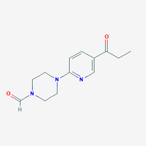 4-(5-Propionylpyridin-2-yl)piperazine-1-carbaldehyde