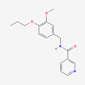 molecular formula C17H20N2O3 B1179668 N-(3-methoxy-4-propoxybenzyl)nicotinamide 