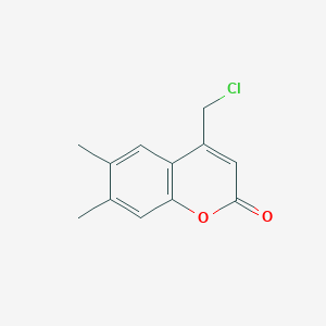 molecular formula C12H11ClO2 B117967 4-(氯甲基)-6,7-二甲基-2H-色烯-2-酮 CAS No. 146463-74-3