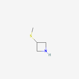 molecular formula C4H9NS B1179670 3-(甲硫基)氮杂环丁烷 CAS No. 141699-63-0