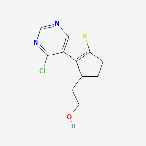 2-(4-Chloro-6,7-dihydro-5H-cyclopenta[4,5]thieno[2,3-d]pyrimidin-5-yl)ethanol