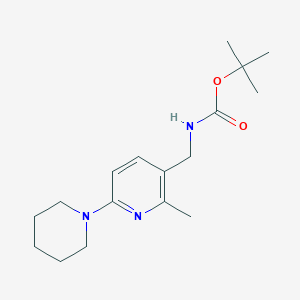 tert-Butyl ((2-methyl-6-(piperidin-1-yl)pyridin-3-yl)methyl)carbamate