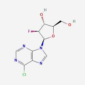 (2R,3R,4S,5R)-5-(6-Chloro-9H-purin-9-yl)-4-fluoro-2-(hydroxymethyl)tetrahydrofuran-3-ol