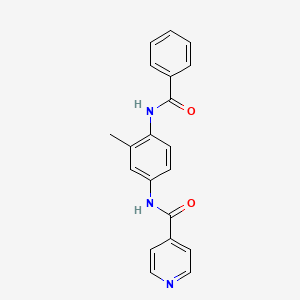 molecular formula C20H17N3O2 B1179676 N-[4-(benzoylamino)-3-methylphenyl]isonicotinamide 