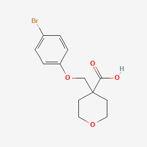 4-((4-Bromophenoxy)methyl)tetrahydro-2H-pyran-4-carboxylic acid