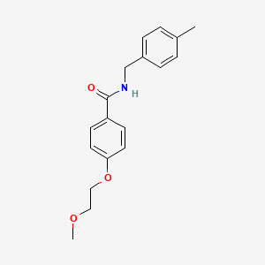 molecular formula C18H21NO3 B1179678 4-(2-methoxyethoxy)-N-(4-methylbenzyl)benzamide 