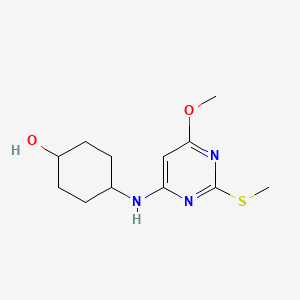 4-(6-Methoxy-2-methylsulfanyl-pyrimidin-4-ylamino)-cyclohexanol