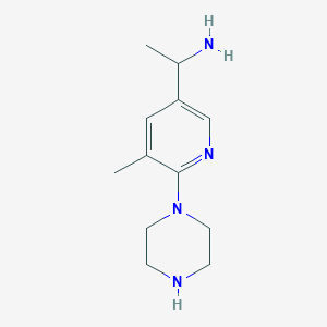 1-(5-Methyl-6-(piperazin-1-yl)pyridin-3-yl)ethanamine