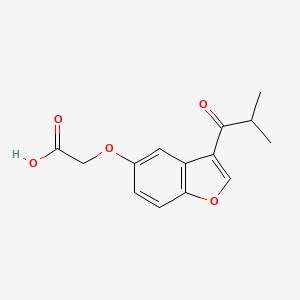 2-((3-Isobutyrylbenzofuran-5-yl)oxy)acetic acid