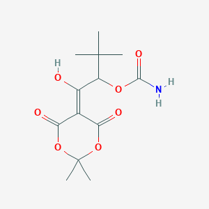 tert-Butyl 2-(2,2-dimethyl-4,6-dioxo-1,3-dioxan-5-ylidene)-2-hydroxyethyl carbamate