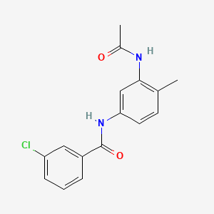 N-[3-(acetylamino)-4-methylphenyl]-3-chlorobenzamide