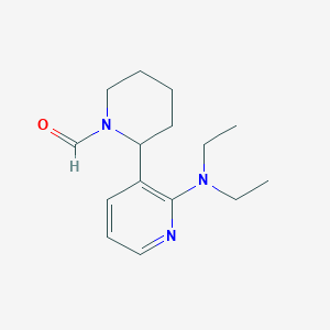 2-(2-(Diethylamino)pyridin-3-yl)piperidine-1-carbaldehyde