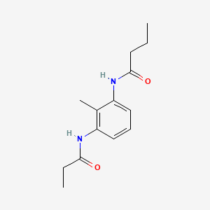 N-[2-methyl-3-(propionylamino)phenyl]butanamide