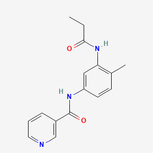 N-[4-methyl-3-(propionylamino)phenyl]nicotinamide