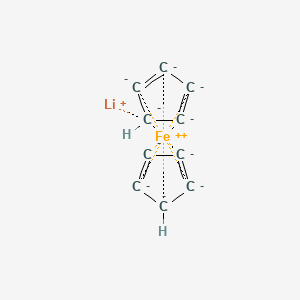 molecular formula C11H18N2O6 B1179707 Lithium, ferrocenyl-(8CI,9CI) CAS No. 1271-15-4